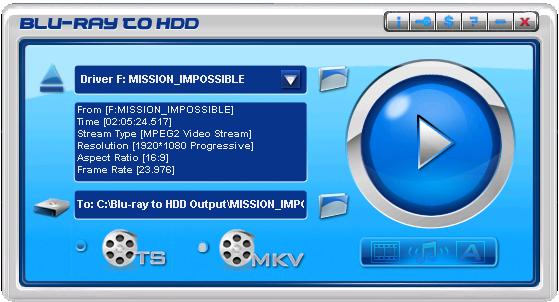 Blu-ray to MKV HDD TS HDD Converter