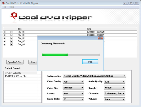 Cool DVD to iPod MP4 Ripper