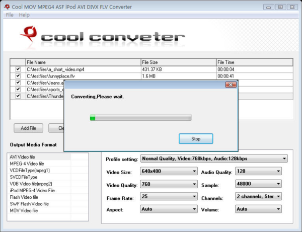 Cool MOV MPEG4 ASF iPod AVI Converter