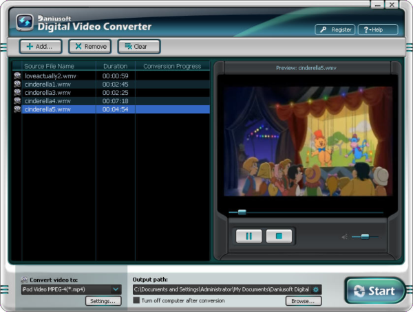 Daniusoft Digital Video Converter