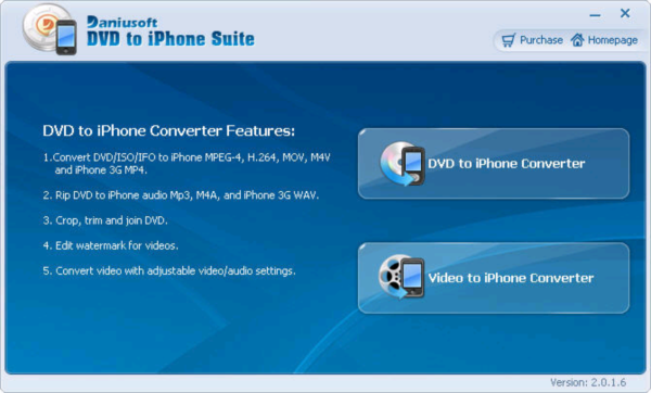 Daniusoft DVD to iPhone Suite