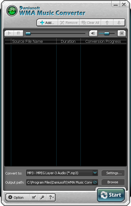 Daniusoft WMA Music Converter