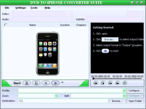 DVD and  Video iPhone Converter