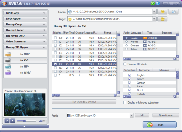 DVDFab Blu-ray 3D Ripper