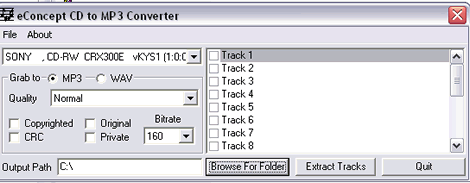 eConcept CD to MP3 Converter