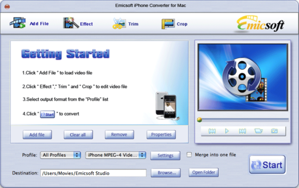 Emicsoft iPhone Converter for Mac