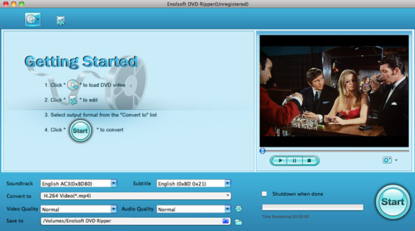 Enolsoft DVD Ripper for Mac