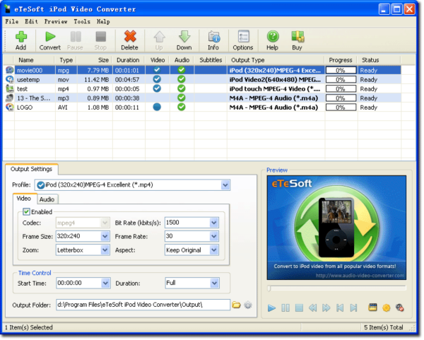 eTeSoft iPod Video Converter