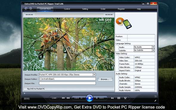 Extra DVD to Pocket PC Ripper