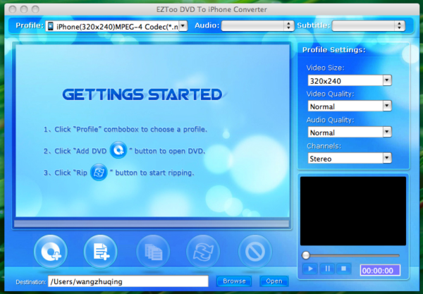 Eztoo DVD To iPhone Converter for MAC