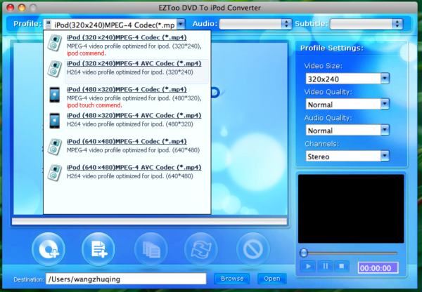 Eztoo DVD To iPod Converter for MAC
