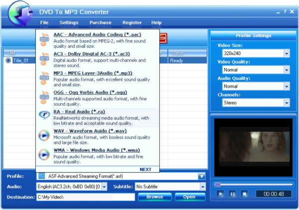 Eztoo DVD To MP3 Converter