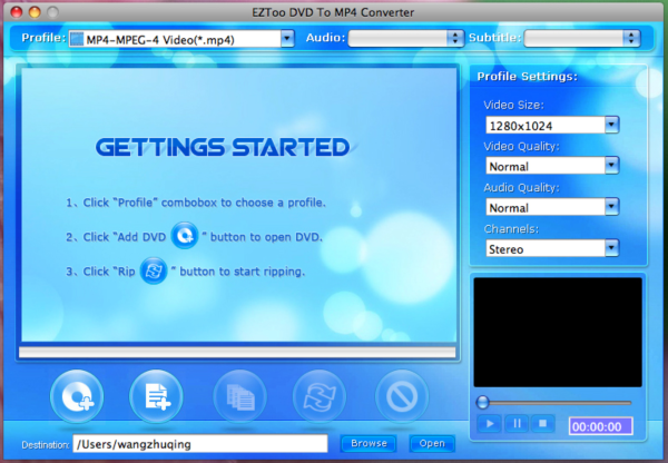 Eztoo DVD To MP4 Converter for MAC