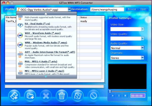 Eztoo WMA MP3 Converter for MAC