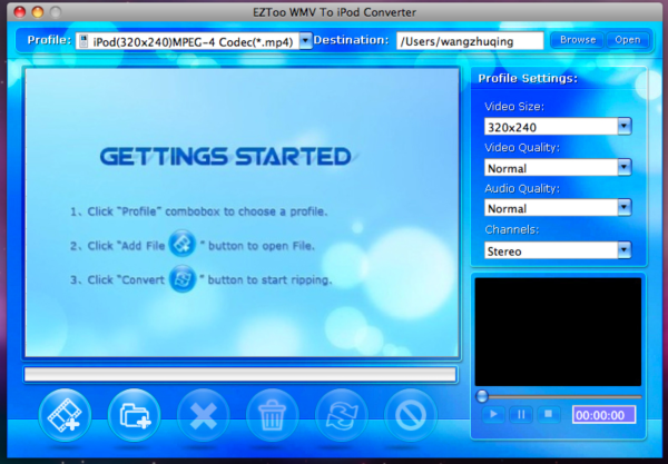 Eztoo WMV To iPod Converter for MAC