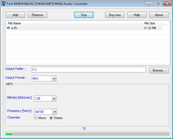 Fast AMR/M4A/AC3/WAV/MP3/WMA Audio Converter