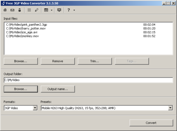 Free 3GP Video Converter