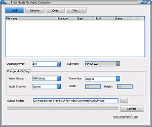 Free Flash Flv Video Converter