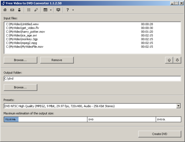 Free Video to DVD Converter