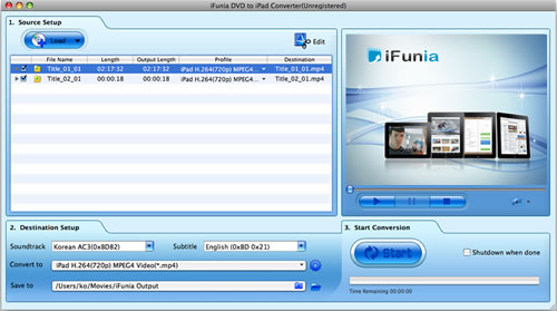 iFunia DVD to iPad Converter for Mac