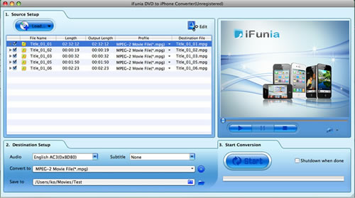 iFunia DVD to iPhone Converter for Mac