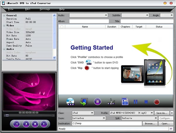 iMacsoft DVD to iPad Converter