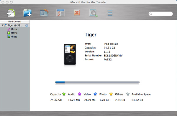 iMacsoft iPod to Mac Transfer