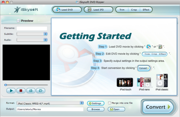 iSkysoft DVD Ripper for Mac