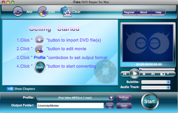 iTake DVD Ripper for Mac