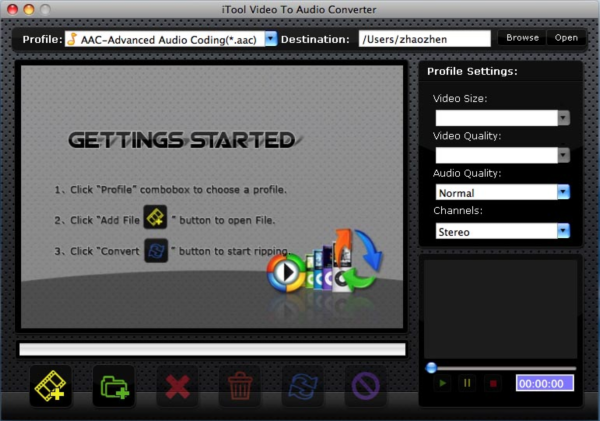 iTool Video to Audio Converter for MAC