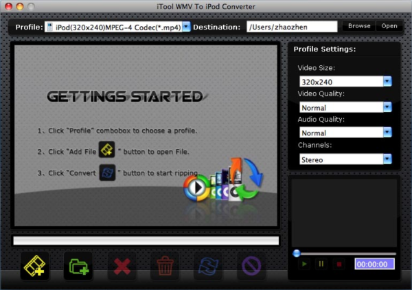 iTool WMV to iPod Converter for MAC