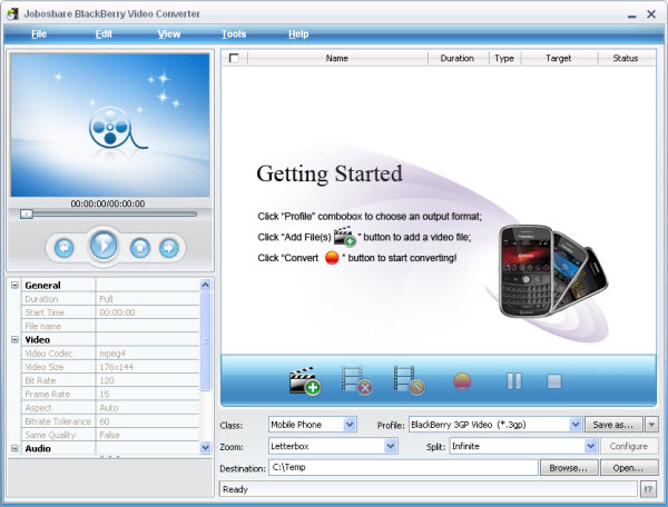 Joboshare BlackBerry Video Converter