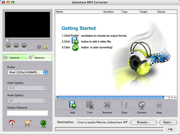 Joboshare MP4 Converter for Mac