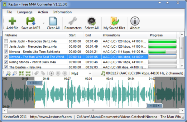 Kastor Free M4A Converter