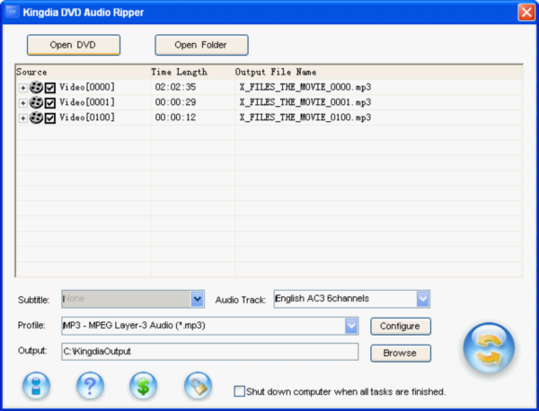 Kingdia DVD Audio Ripper