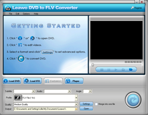 Leawo DVD to FLV Converter