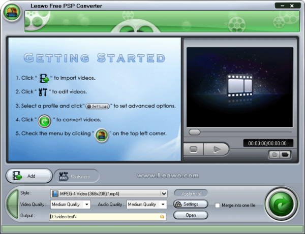 Leawo Free PS3 Converter