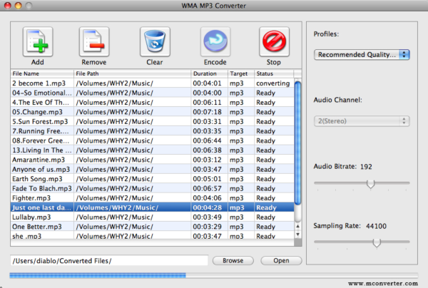 MAC-WMA MP3 Converter