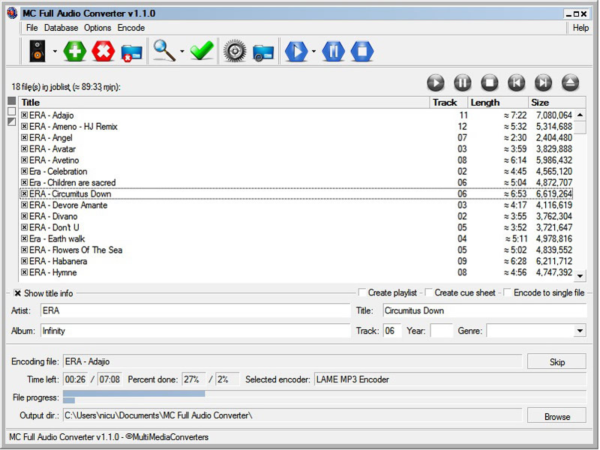 MC Full Audio Converter