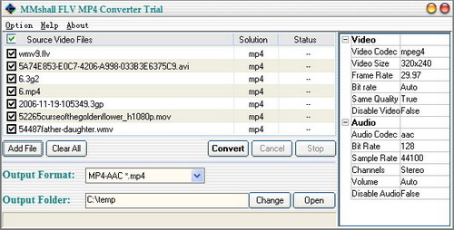 MMshall FLV MP4 Video Converter