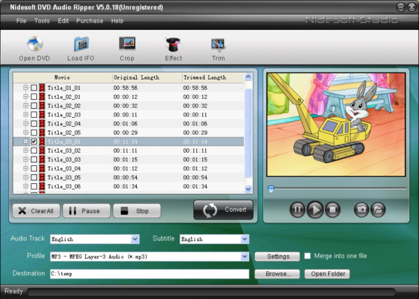 Nidesoft DVD Audio Ripper