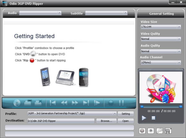 Odin 3GP DVD Ripper