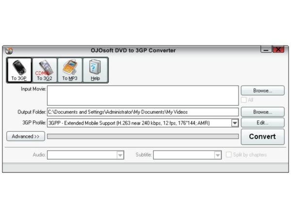 OJOsoft DVD to 3GP Converter