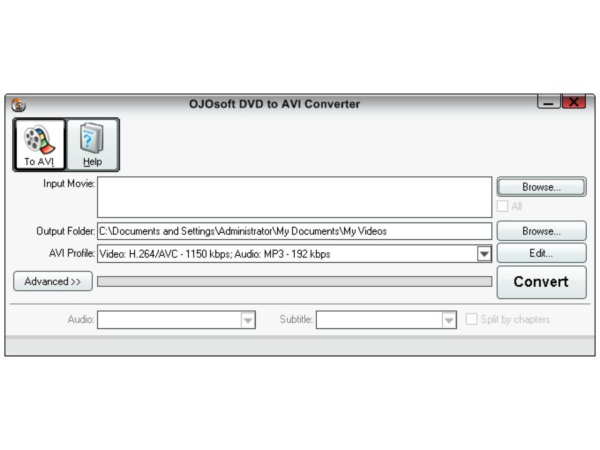 OJOsoft DVD to AVI Converter