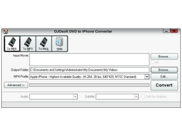 OJOsoft DVD to iPhone Converter