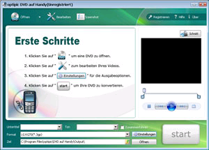 optipic DVD auf Handy