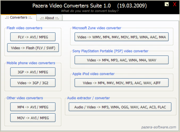 Pazera Video Converters Suite