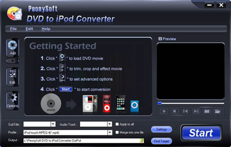 PeonySoft DVD to iPod Converter