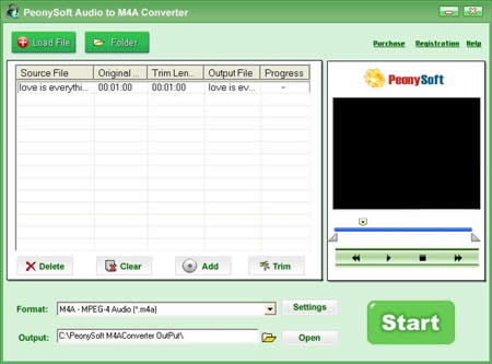 PeonySoft M4A Converter