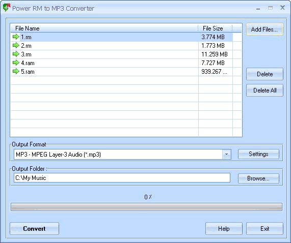 Power RM to MP3 Converter